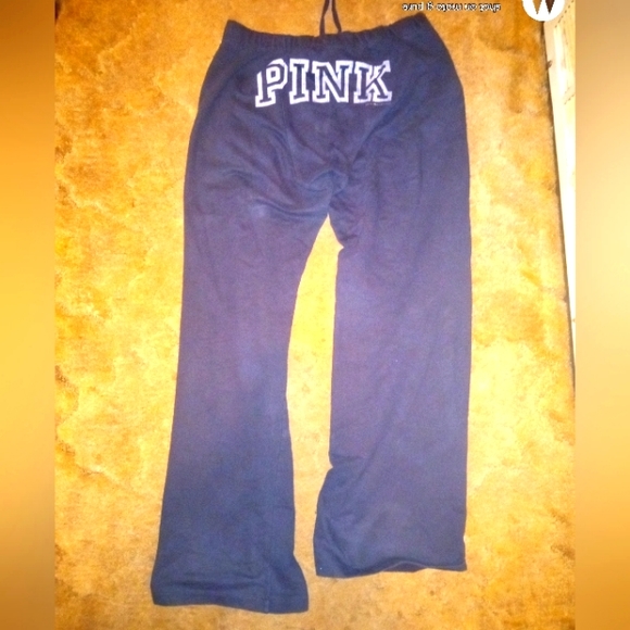 Pink Victoria Secret my Favorite Sweats Black Academy Sweatpants Phi Bet… - Picture 4 of 5
